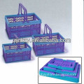 Mesh Foldable Shopping Basket with handles for fruit and vegetable